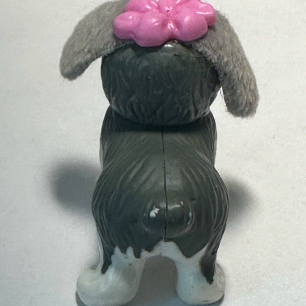 Vintage Littlest Pet Shop Dog from Garden Tag Pets White And Gray Dog Collection - Picture 4 of 8